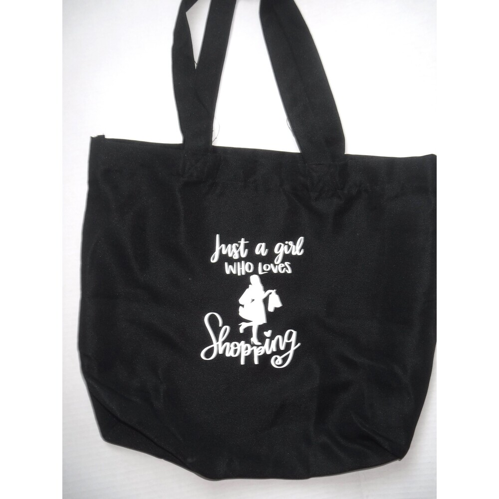 Black Reusable Tote Bag